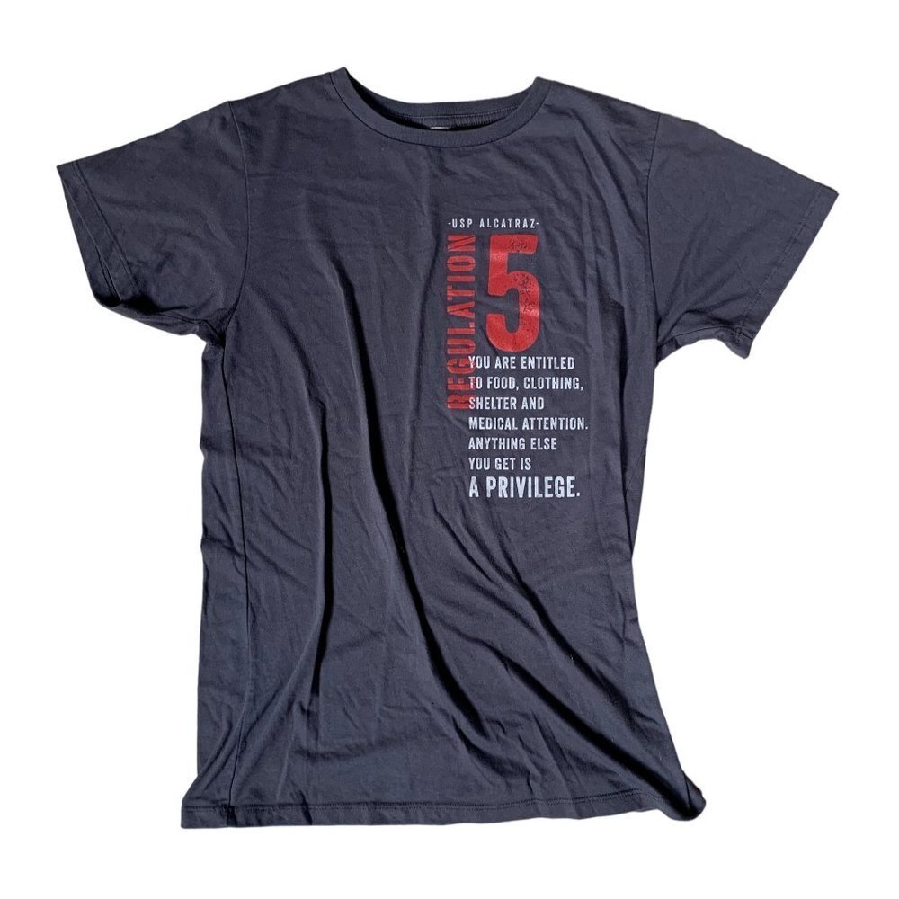 USP Alcatraz Jail Regulation T-Shirt Size‎ Small